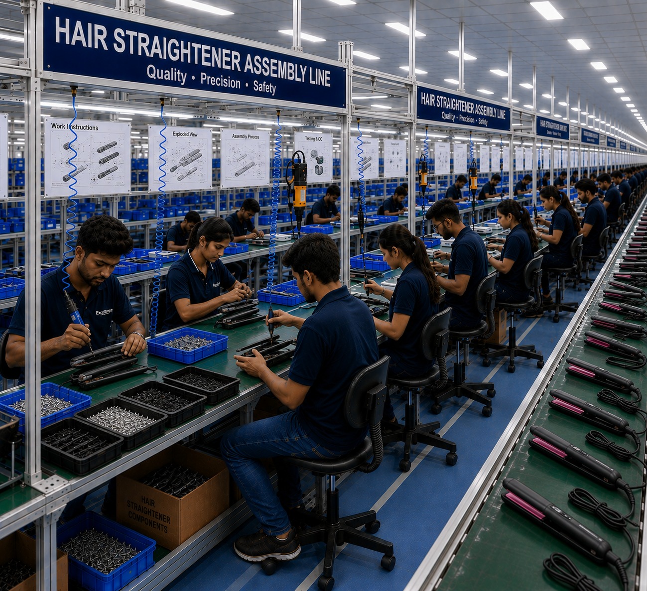 Hair Straightener Assembling Service